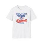 White Baseball Pants T-Shirt