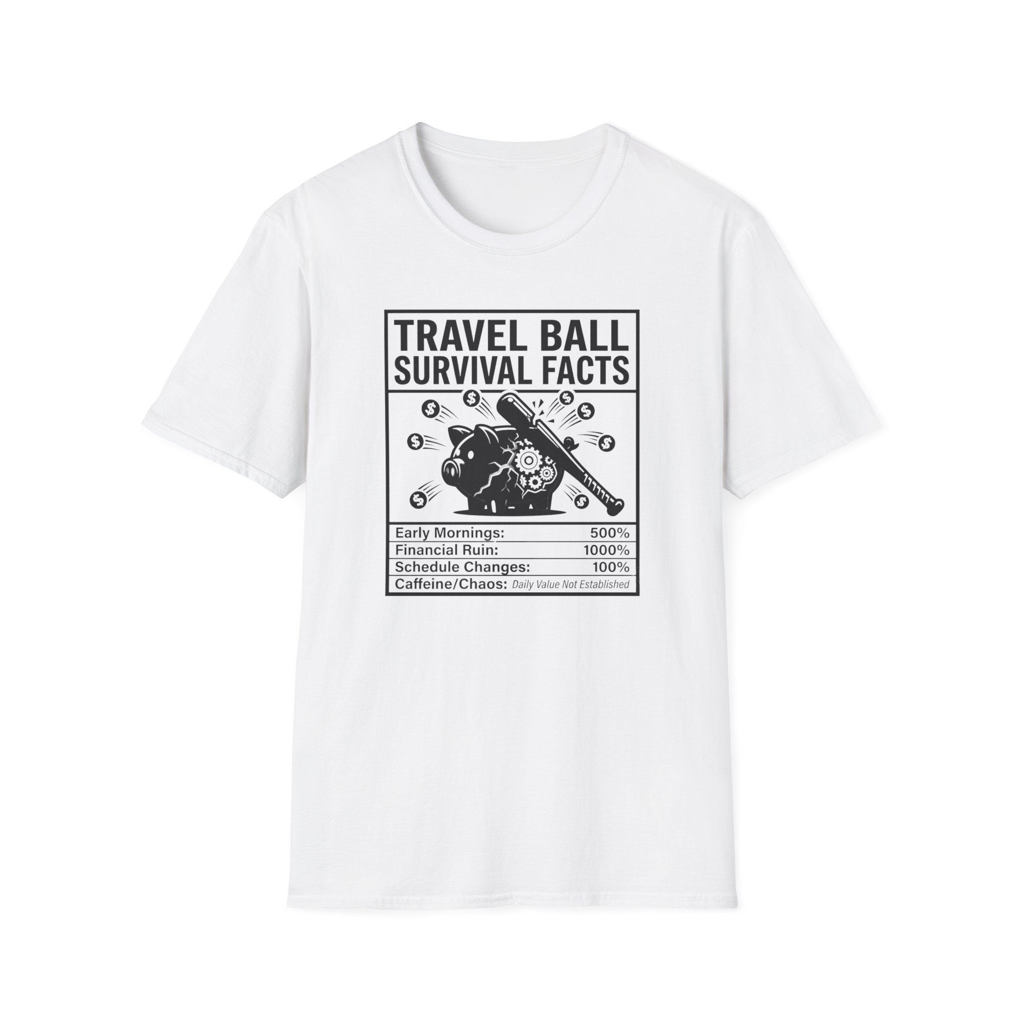 Travel Ball Survival Facts T-Shirt