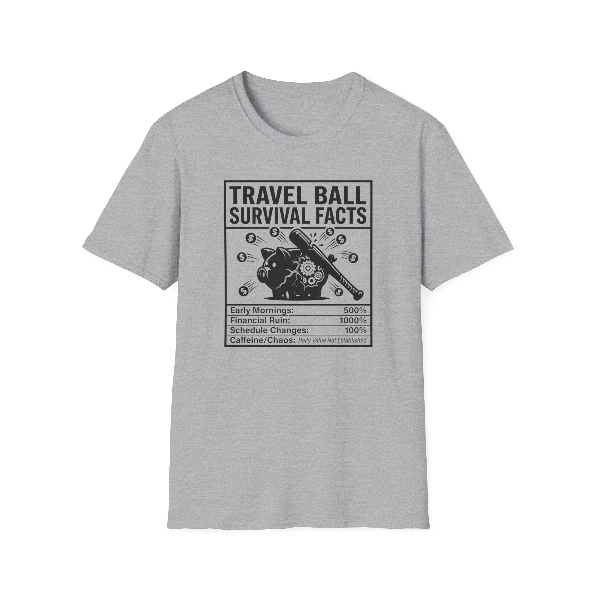 Travel Ball Survival Facts T-Shirt
