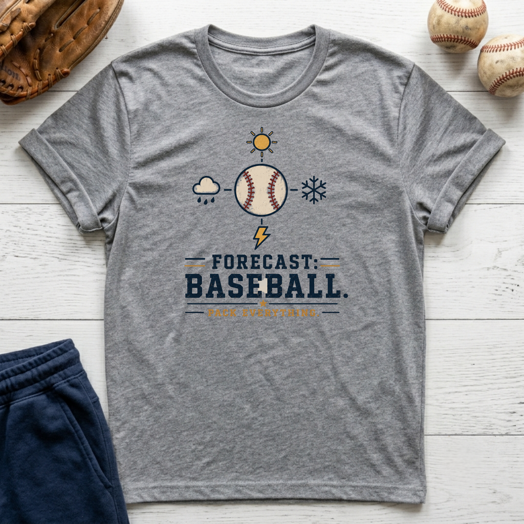 Forcast Baseball T-Shirt