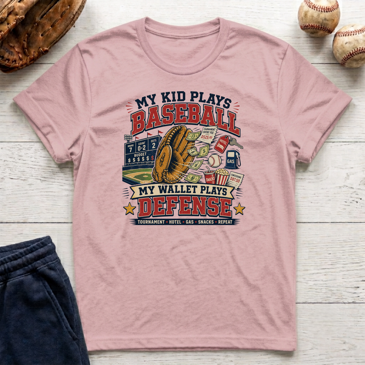 Wallet Plays Defense T-Shirt