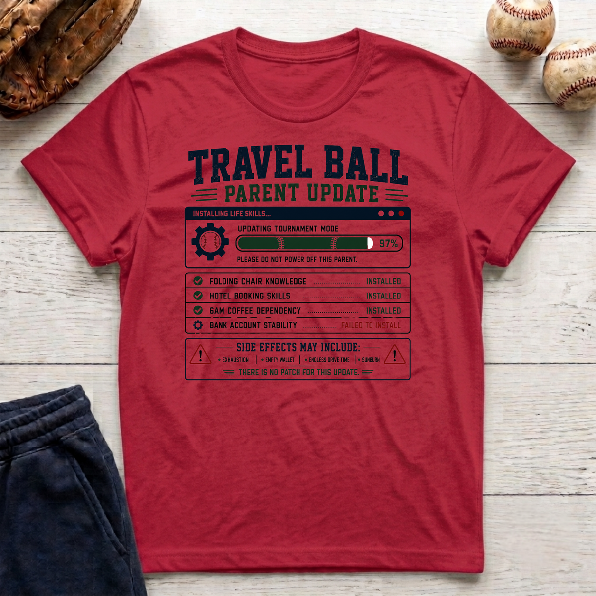 Travel Ball Parent Update T-Shirt