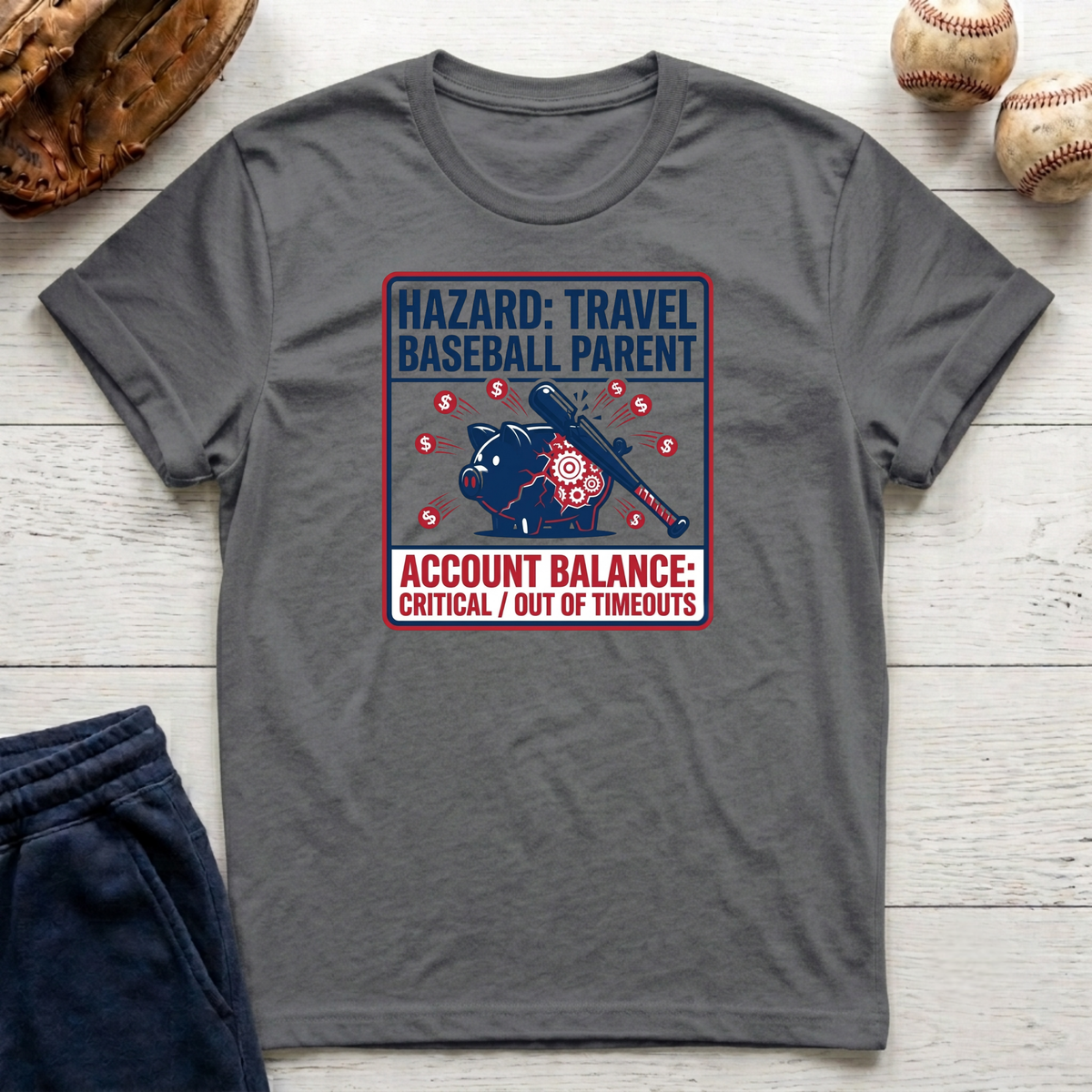 Hazard: Travel Baseball Parent T-Shirt