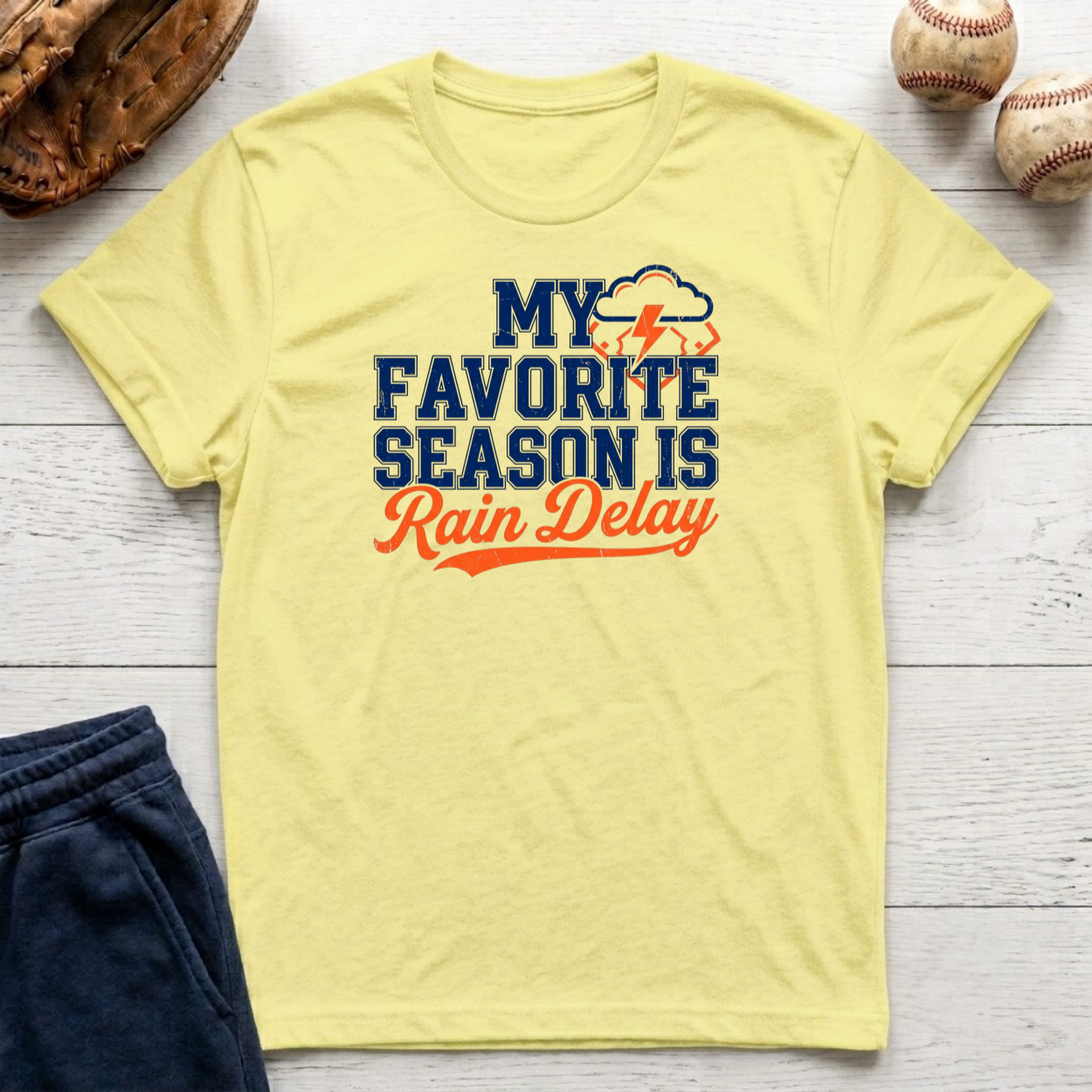 Favorite Season Rain Delay T-Shirt