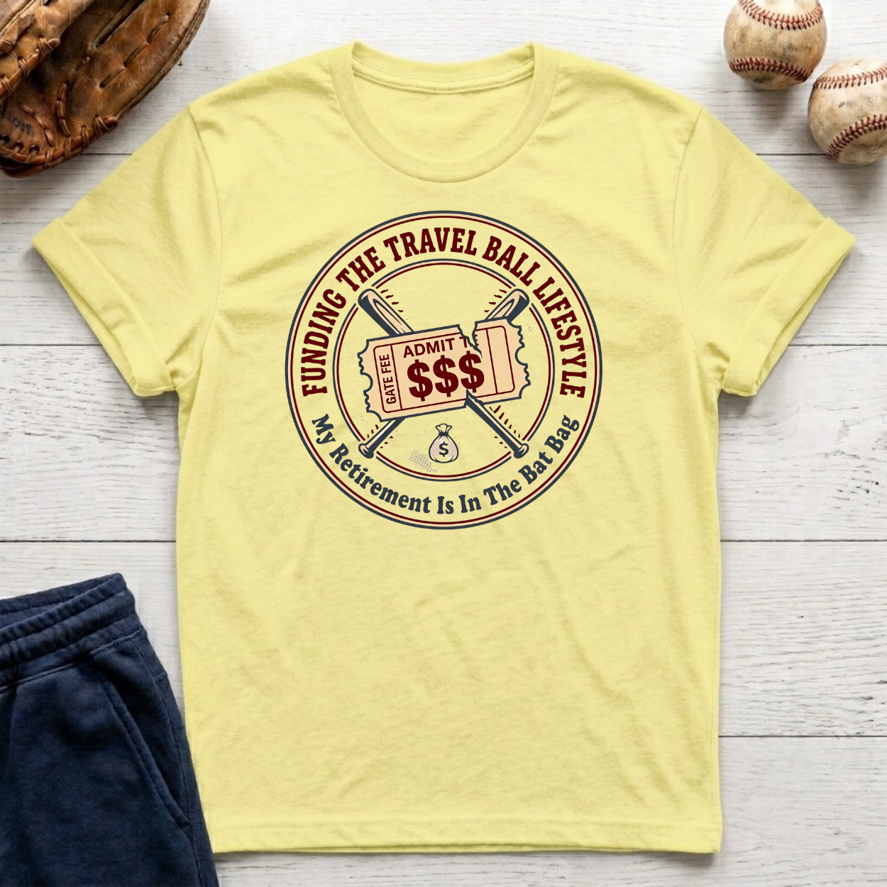 Funding the Travel Baseball Lifestyle T-Shirt