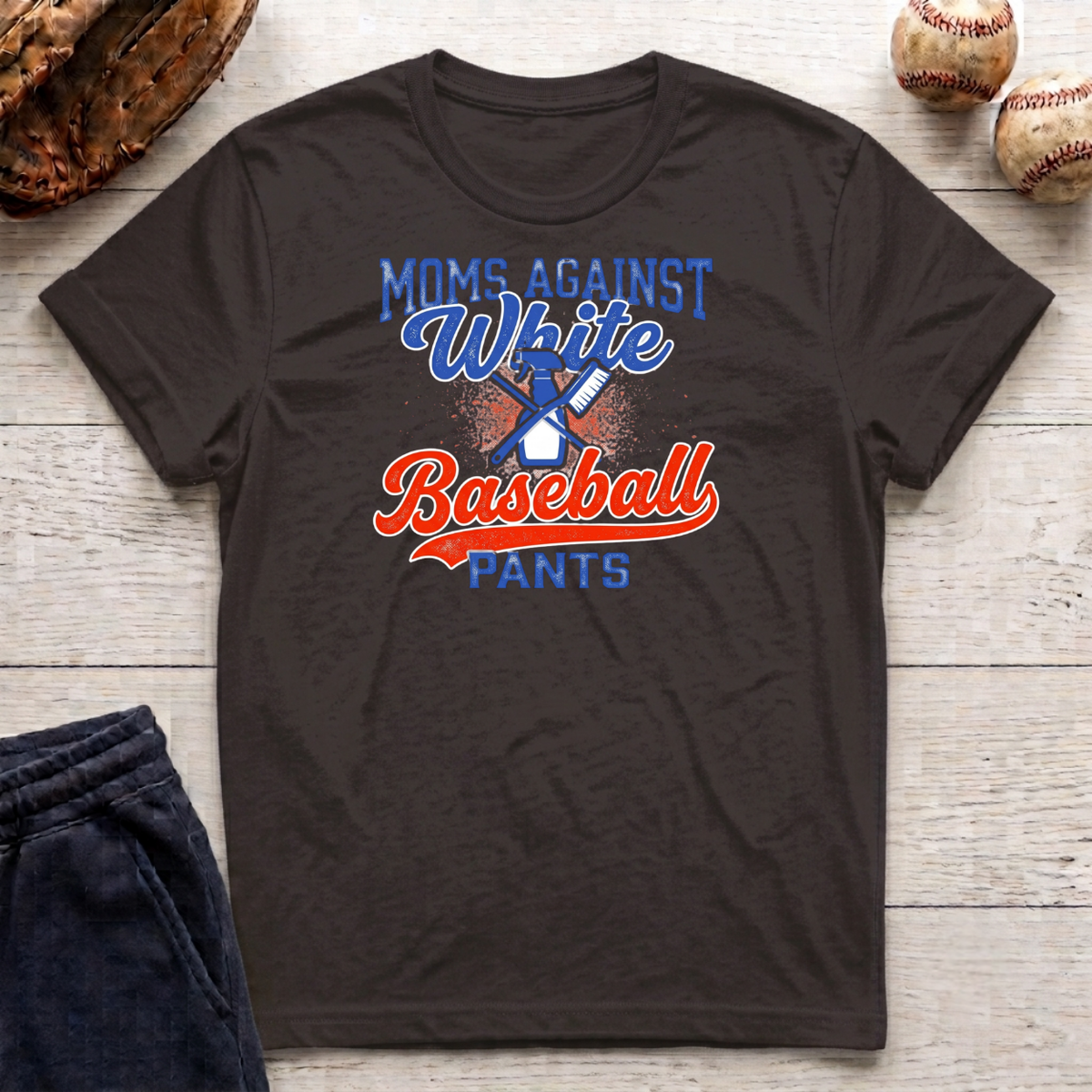 White Baseball Pants T-Shirt