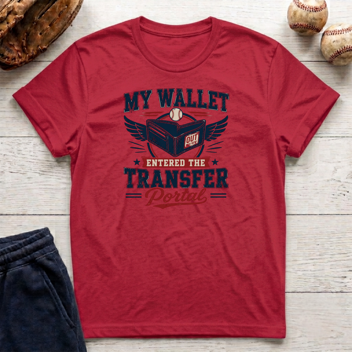 Wallet Entered Transfer Portal T-Shirt