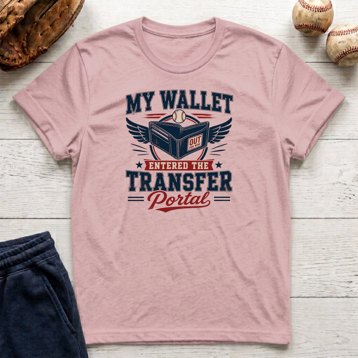 Wallet Entered Transfer Portal T-Shirt