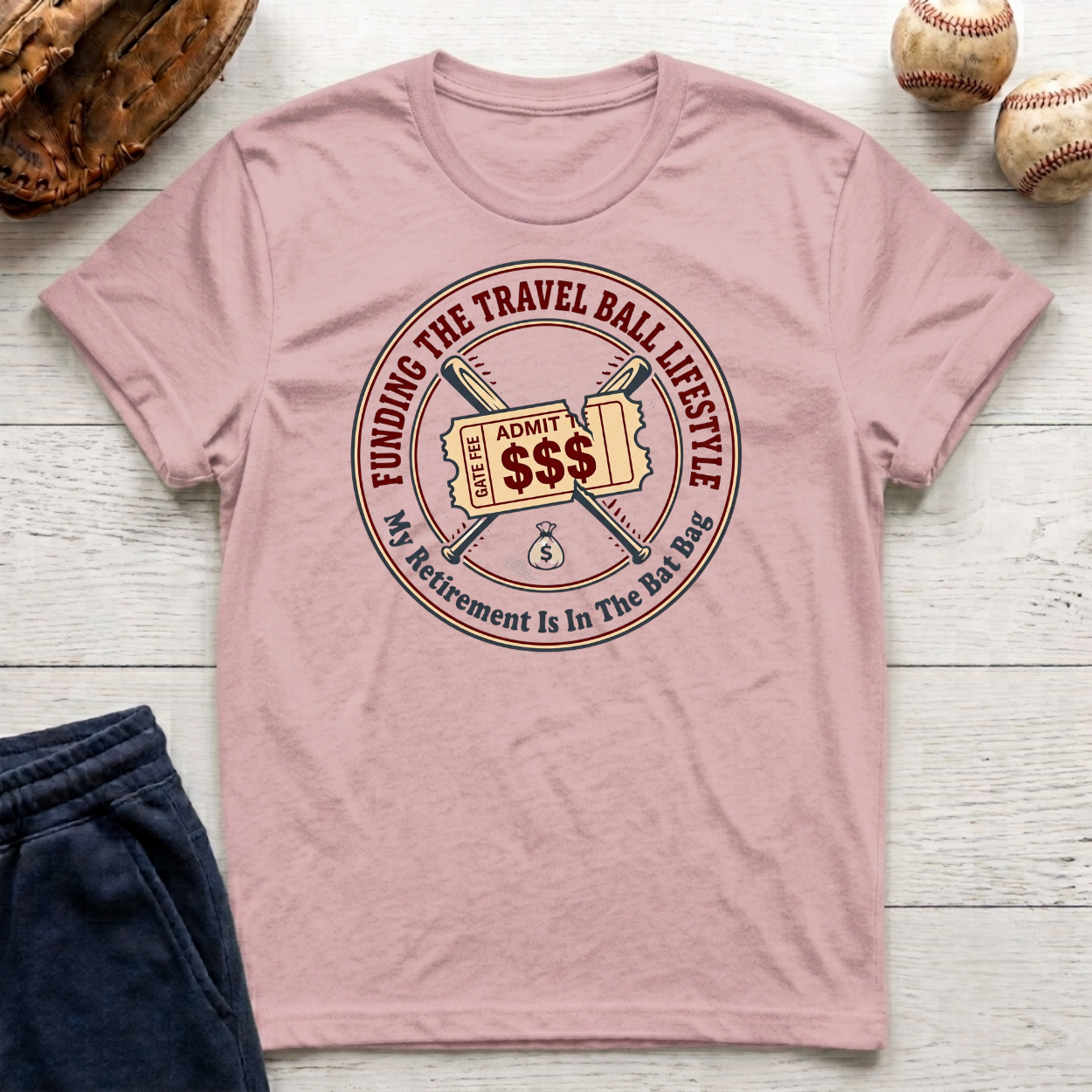 Funding the Travel Baseball Lifestyle T-Shirt