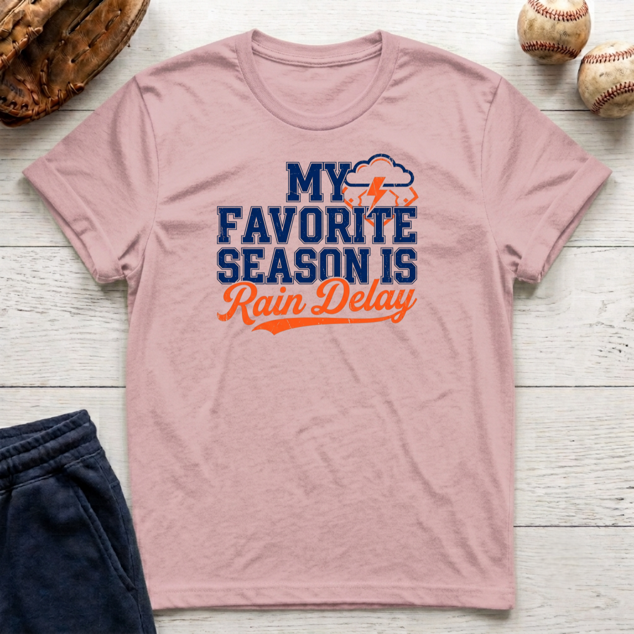 Favorite Season Rain Delay T-Shirt