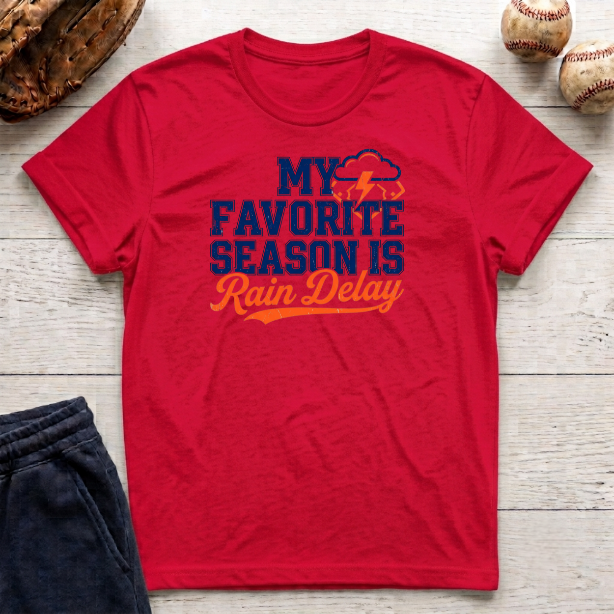 Favorite Season Rain Delay T-Shirt
