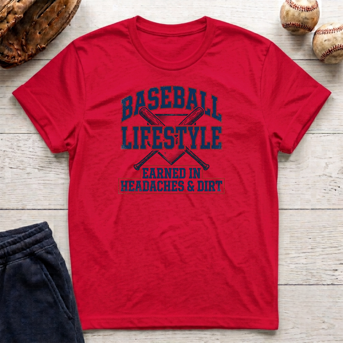 Earned in Headaches and Dirt T-Shirt