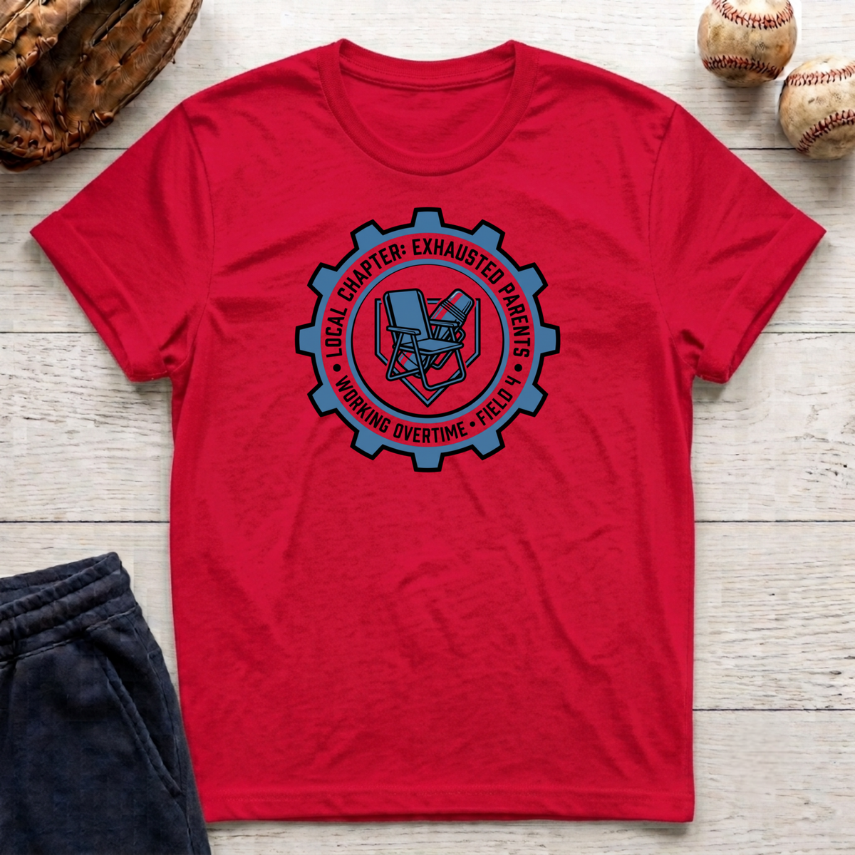 Local Chapter Exhausted Parents T-Shirt