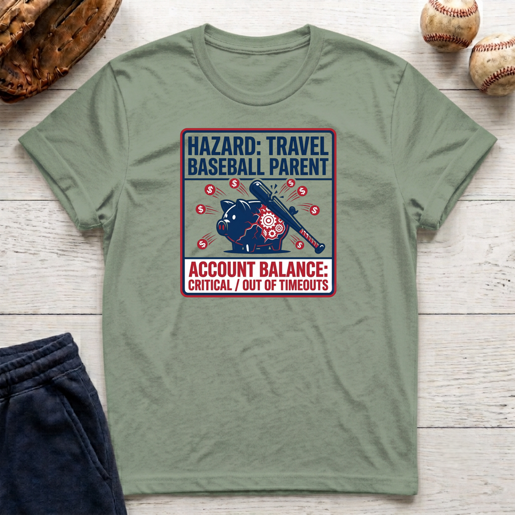 Hazard: Travel Baseball Parent T-Shirt