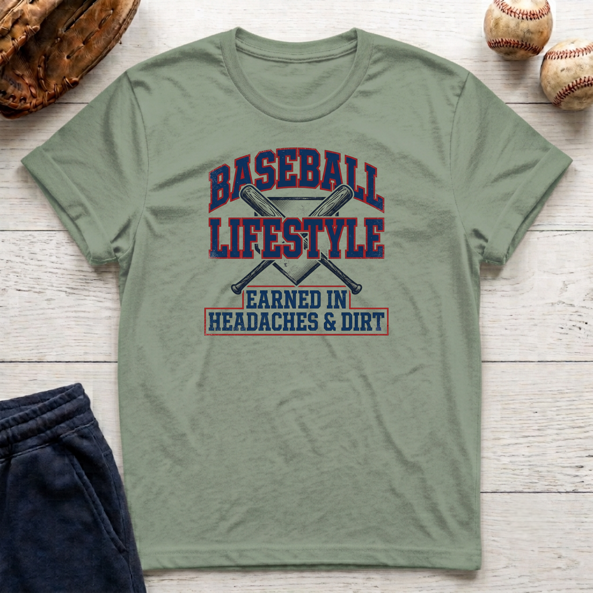 Earned in Headaches and Dirt T-Shirt