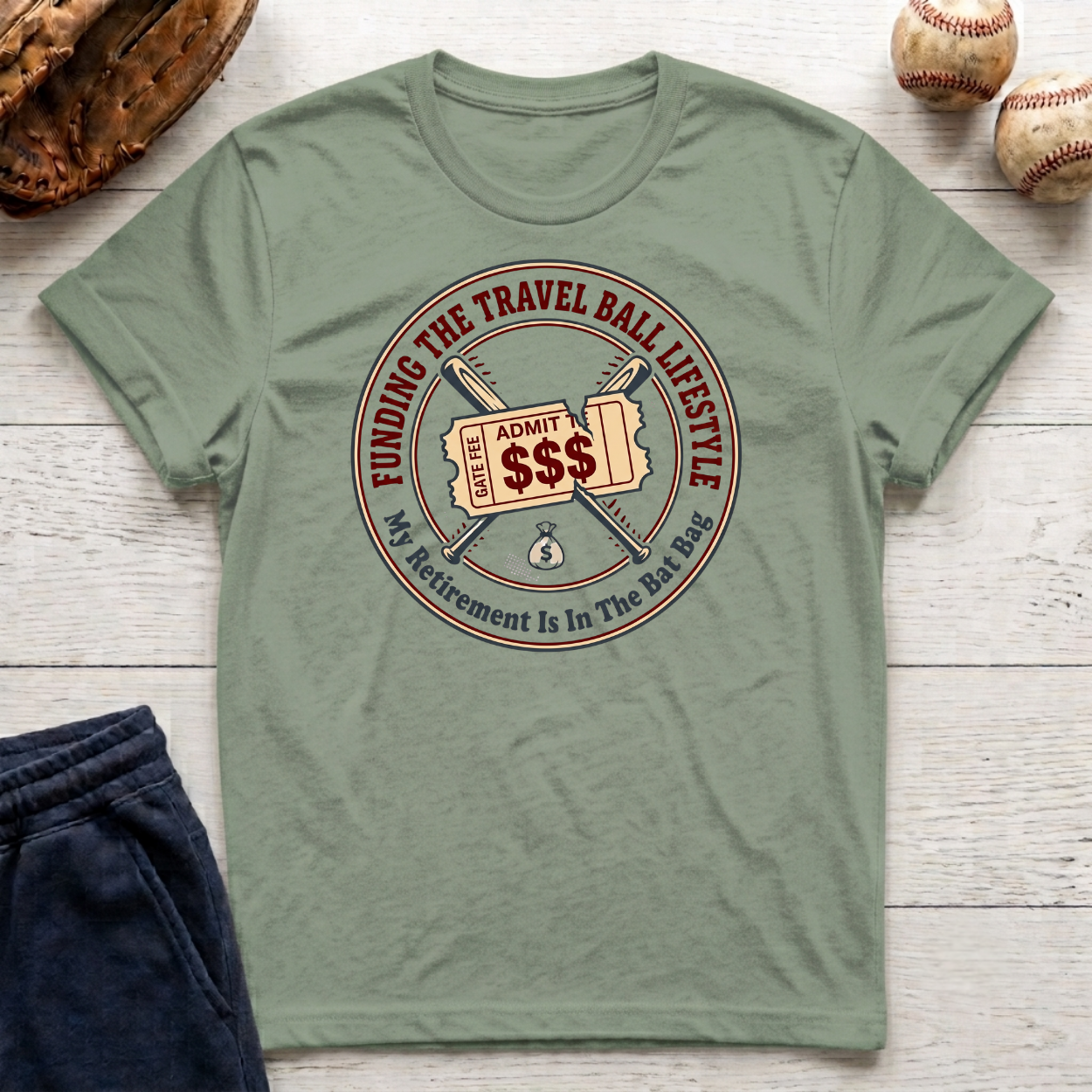 Funding the Travel Baseball Lifestyle T-Shirt
