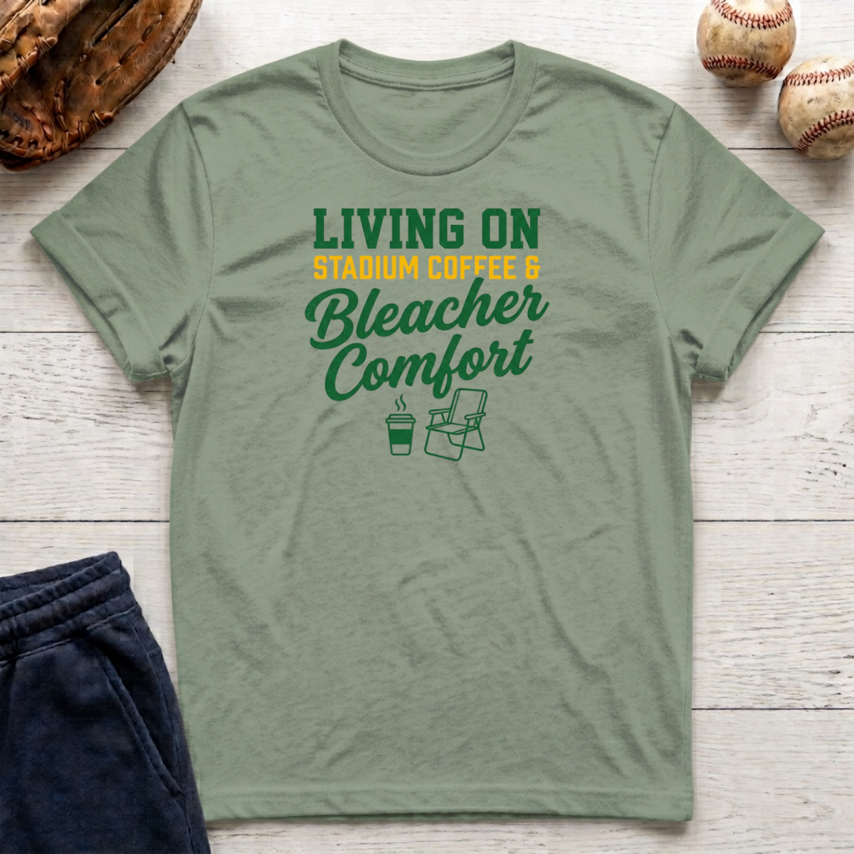 Living on Stadium Coffee T-Shirt