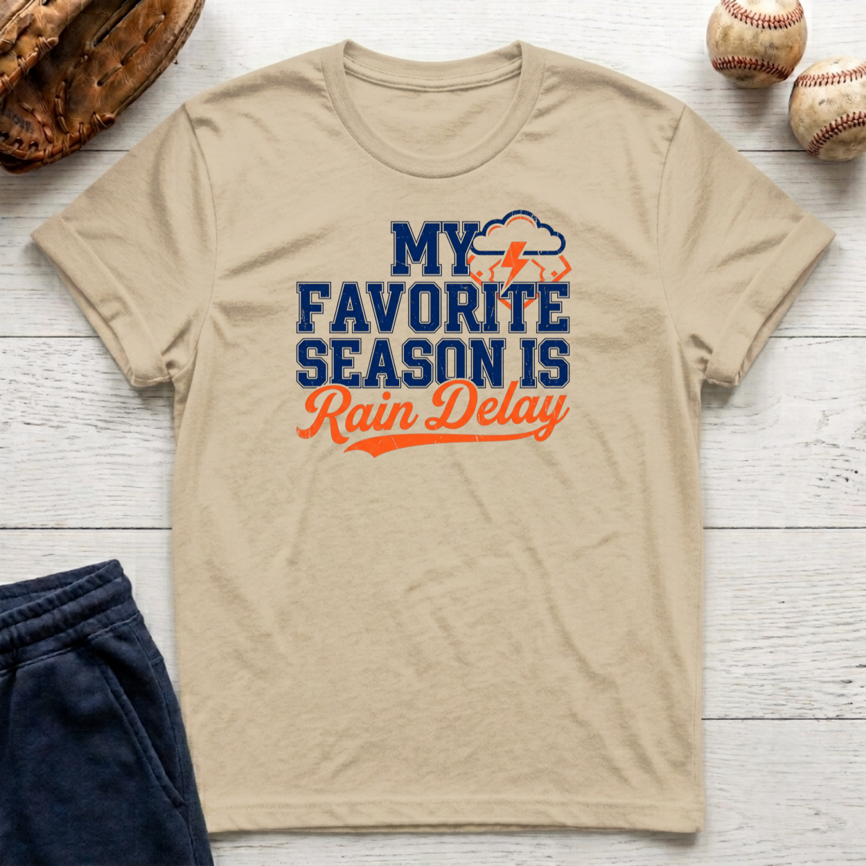Favorite Season Rain Delay T-Shirt