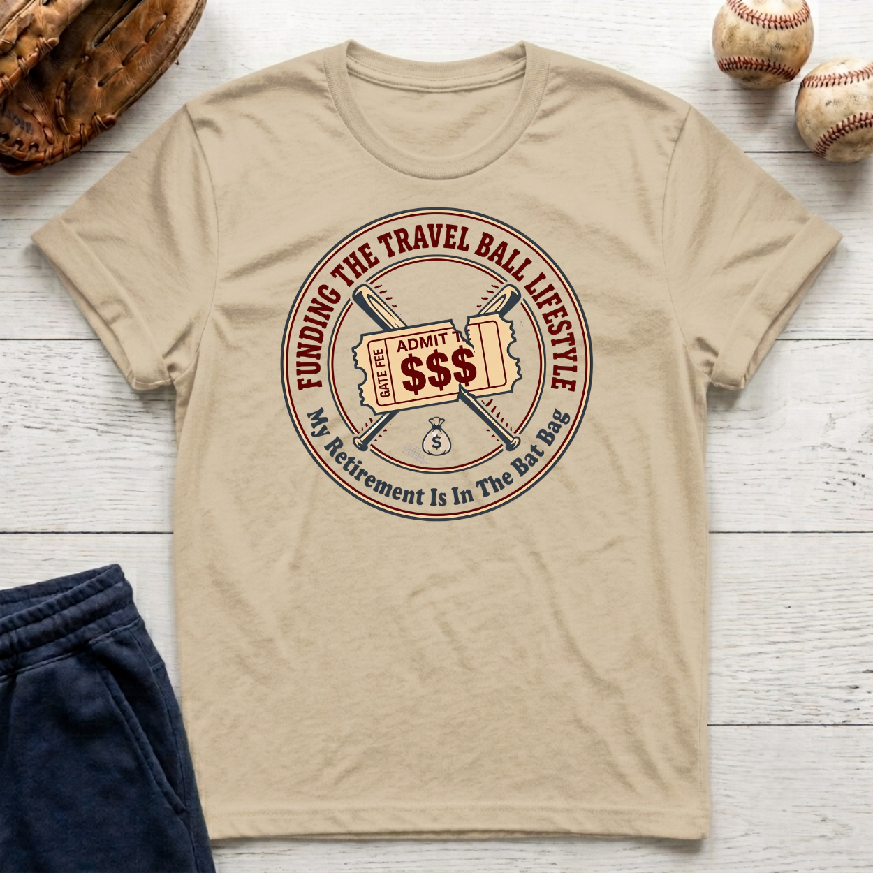 Funding the Travel Baseball Lifestyle T-Shirt