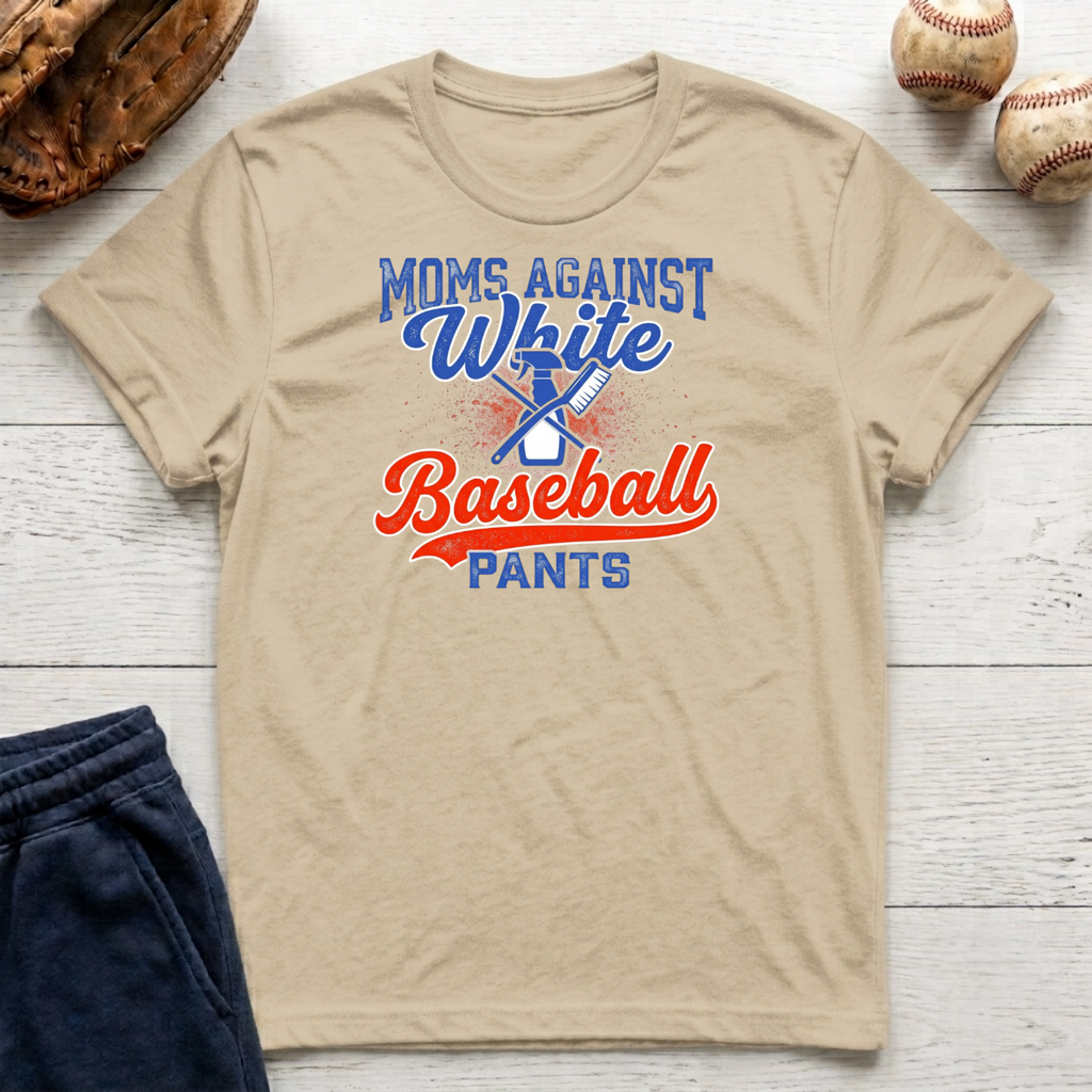 White Baseball Pants T-Shirt