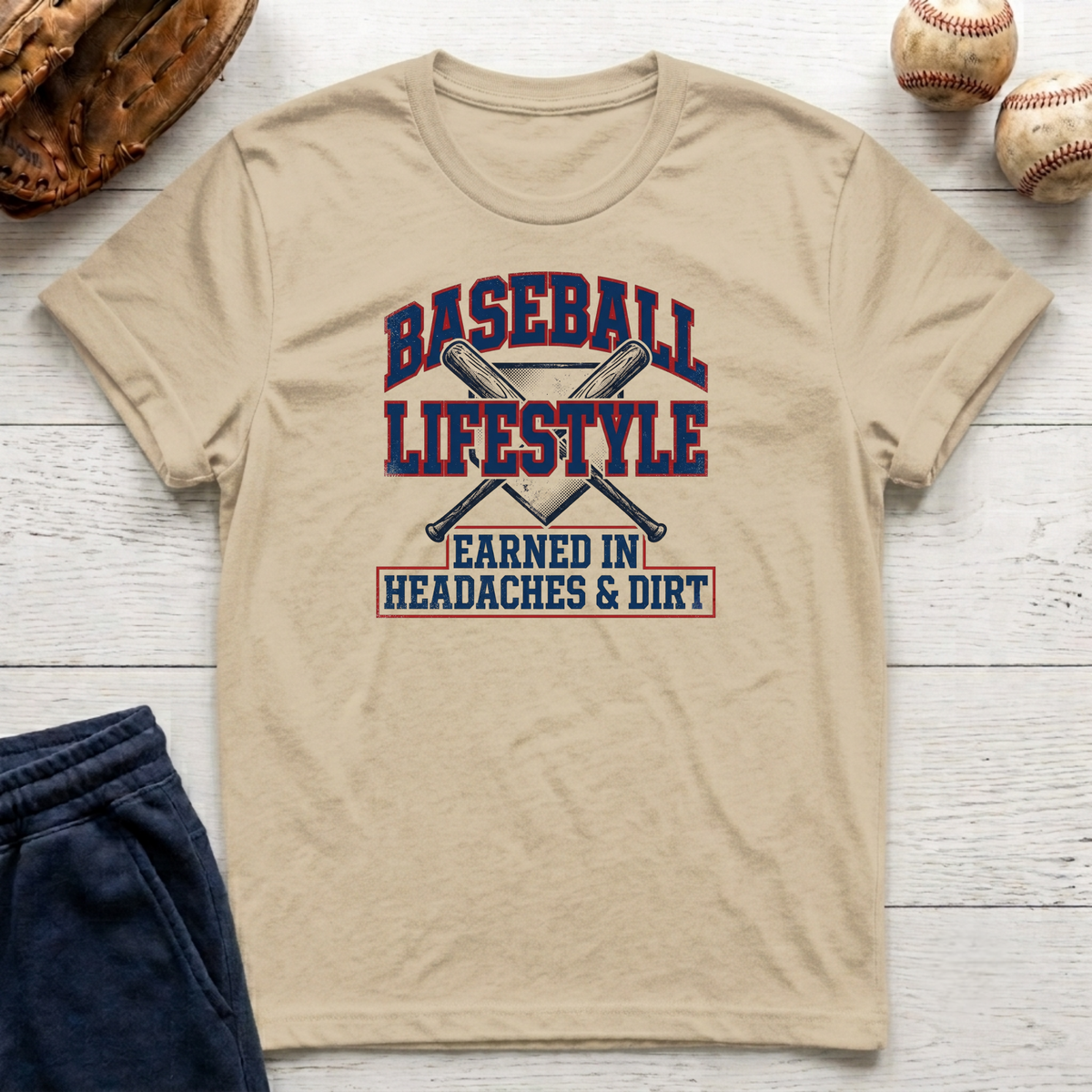 Earned in Headaches and Dirt T-Shirt