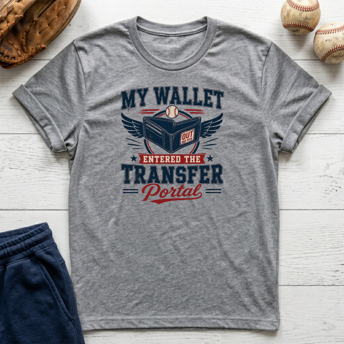 Wallet Entered Transfer Portal T-Shirt