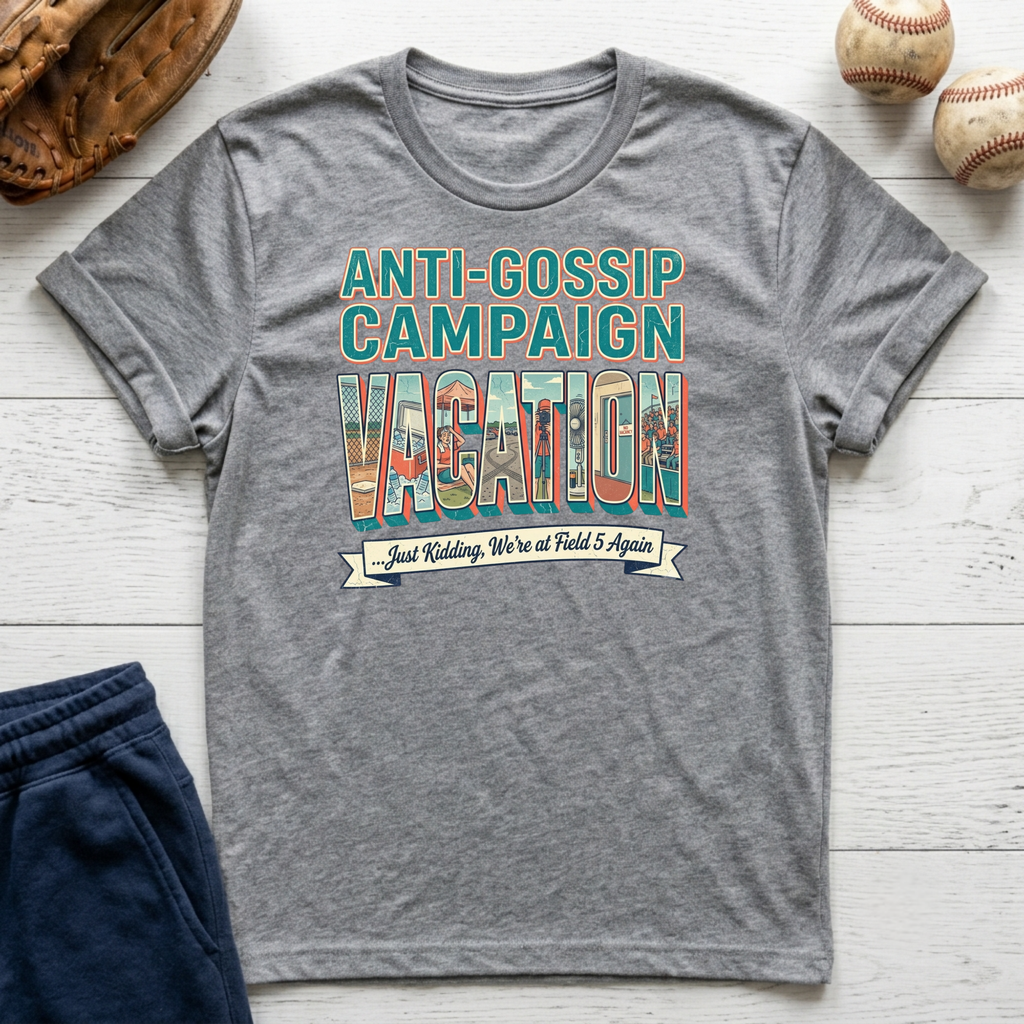 Anti Gossip Campaign Vacation T-Shirt