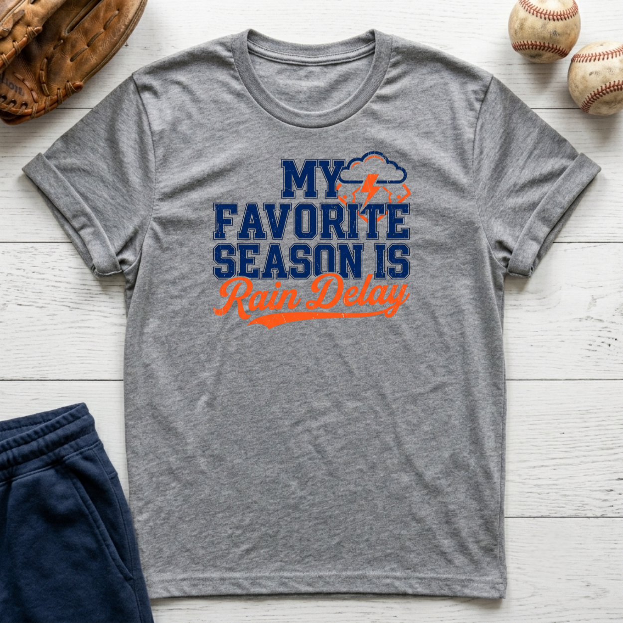 Favorite Season Rain Delay T-Shirt