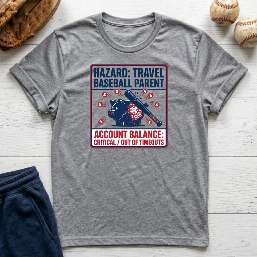 Hazard: Travel Baseball Parent T-Shirt
