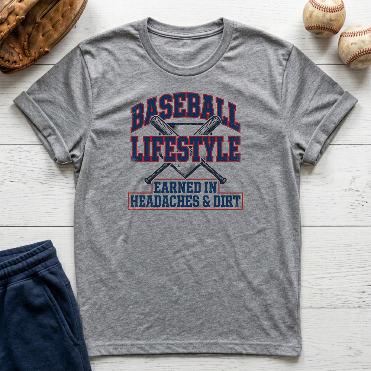 Earned in Headaches and Dirt T-Shirt