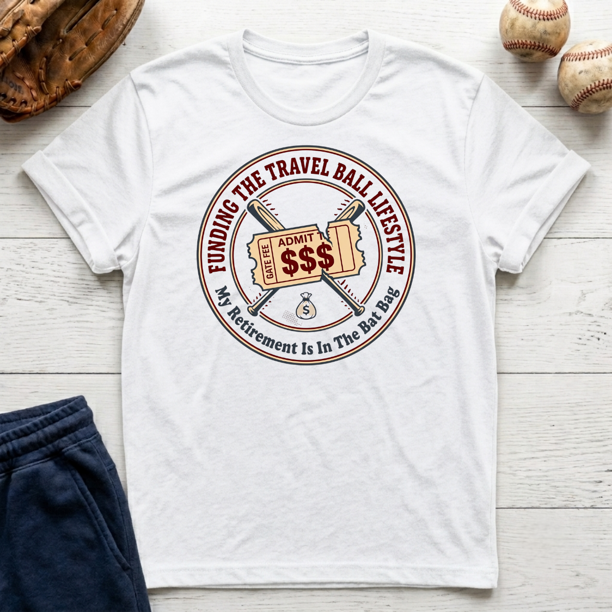 Funding the Travel Baseball Lifestyle T-Shirt