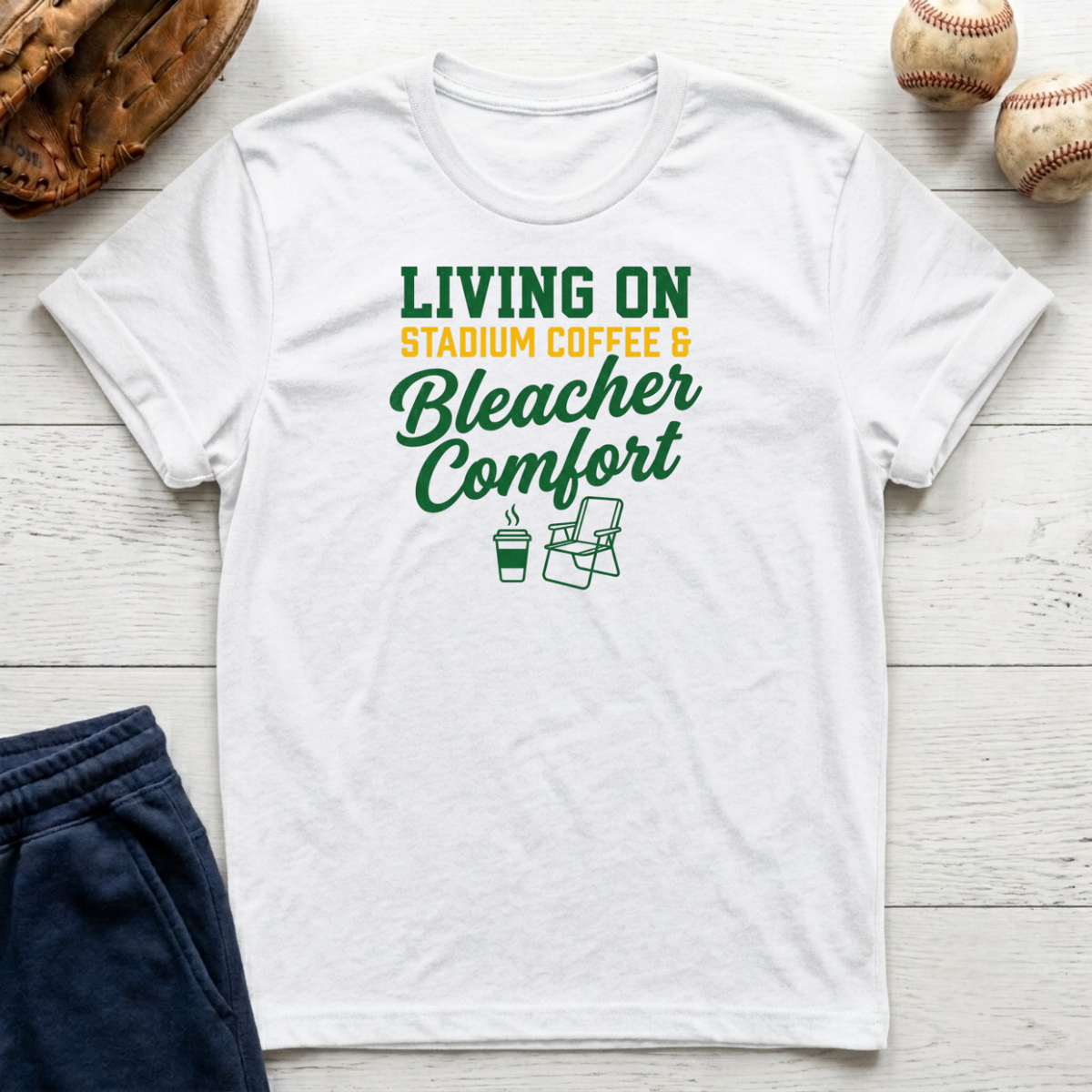 Living on Stadium Coffee T-Shirt