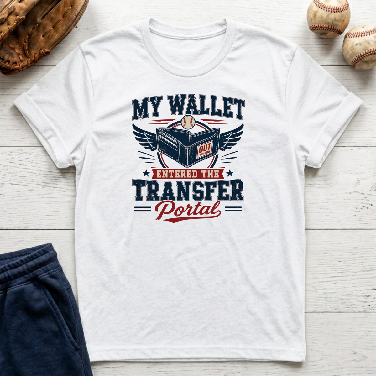 Wallet Entered Transfer Portal T-Shirt