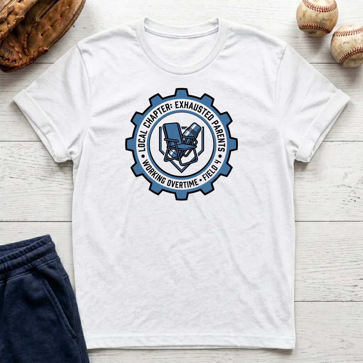 Local Chapter Exhausted Parents T-Shirt