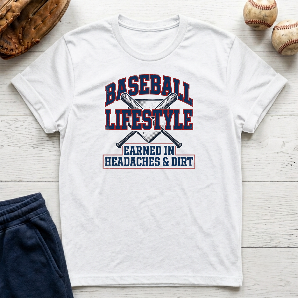 Earned in Headaches and Dirt T-Shirt